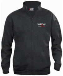 Sweatjacke dunkelgrau Herren Grösse L 